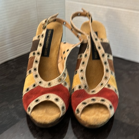Steve Madden Luxe Multicolor, suede and leather heels - Picture 2 of 10